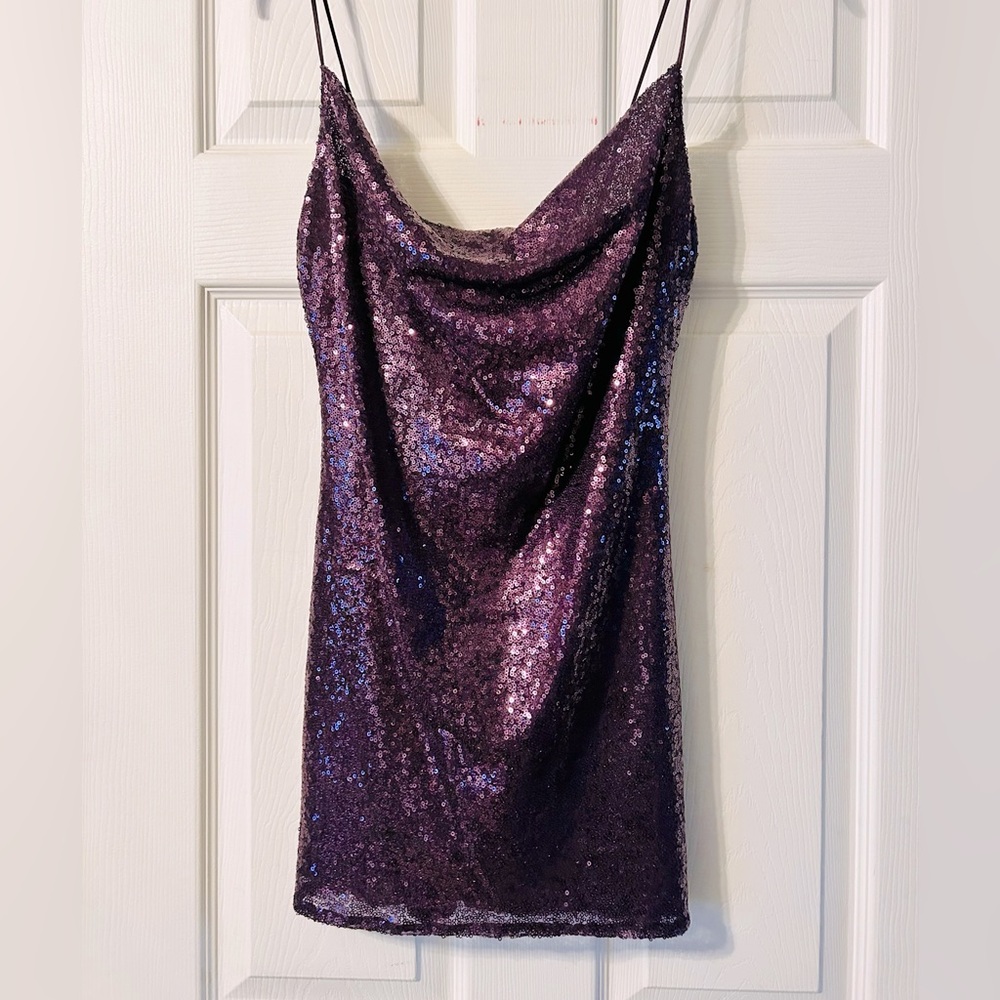 Lucy in the Sky Purple Cocktail Party Dress - Size M